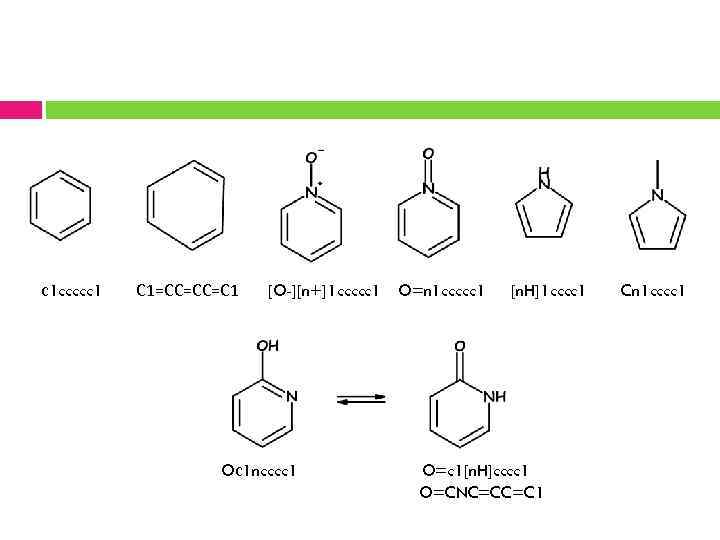  с1 ccccc 1 С 1=СС=СС=С 1 [O-][n+]1 ccccc 1 O=n 1 ccccc 1