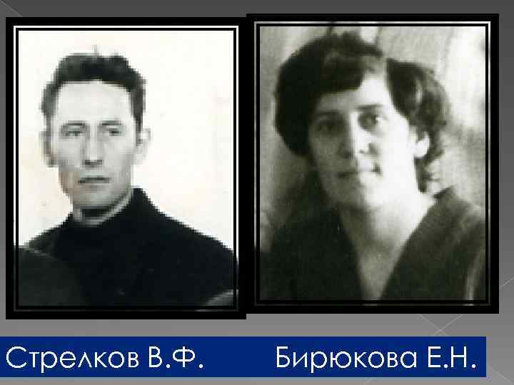 Стрелков В. Ф. Бирюкова Е. Н. 