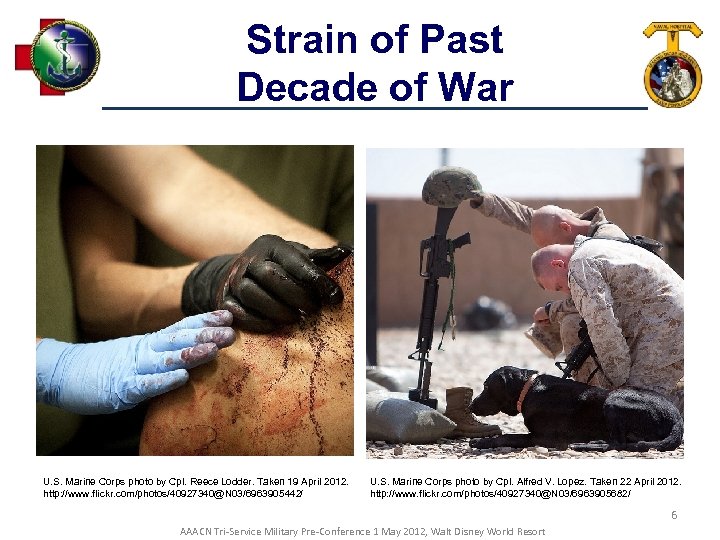 Strain of Past Decade of War U. S. Marine Corps photo by Cpl. Reece