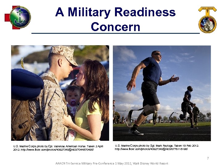 A Military Readiness Concern U. S. Marine Corps photo by Cpl. Vanessa American Horse.