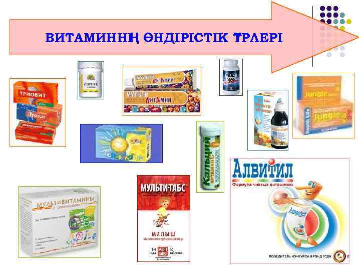 ВИТАМИННІ ӨНДІРІСТІК Т Ң ҮРЛЕРІ 