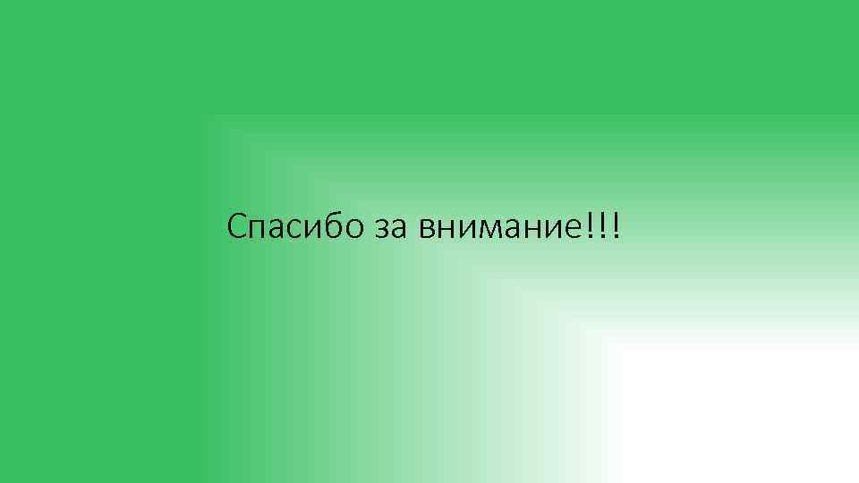 Спасибо за внимание!!! 