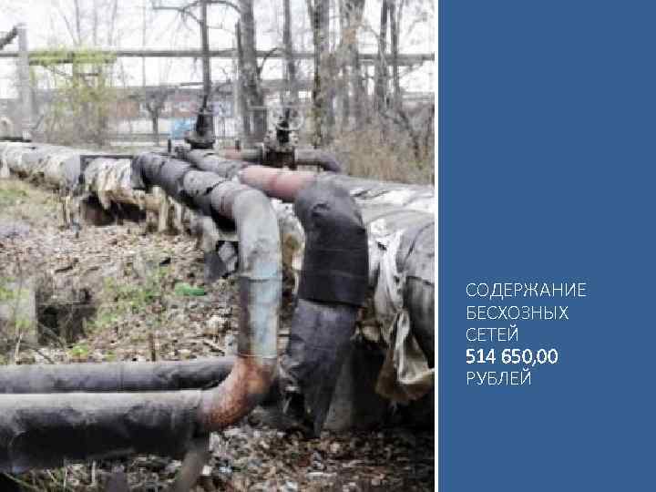 СОДЕРЖАНИЕ БЕСХОЗНЫХ СЕТЕЙ 514 650, 00 РУБЛЕЙ 