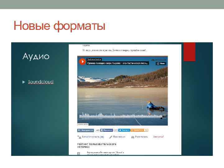 Новые форматы 