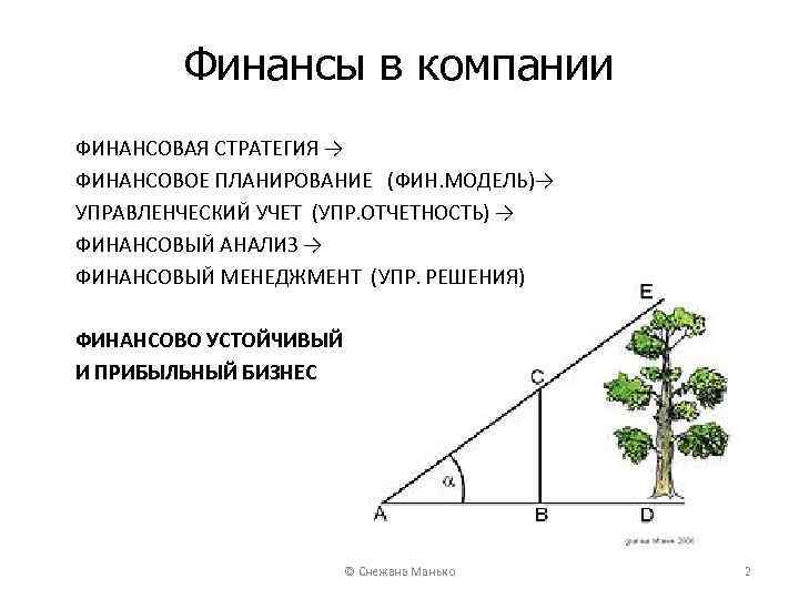 Финансы в компании ФИНАНСОВАЯ СТРАТЕГИЯ → ФИНАНСОВОЕ ПЛАНИРОВАНИЕ (ФИН. МОДЕЛЬ)→ УПРАВЛЕНЧЕСКИЙ УЧЕТ (УПР. ОТЧЕТНОСТЬ)