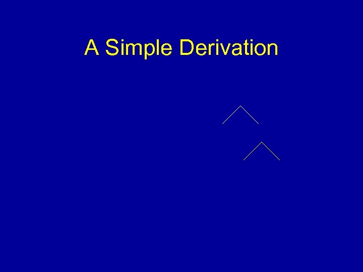 A Simple Derivation 