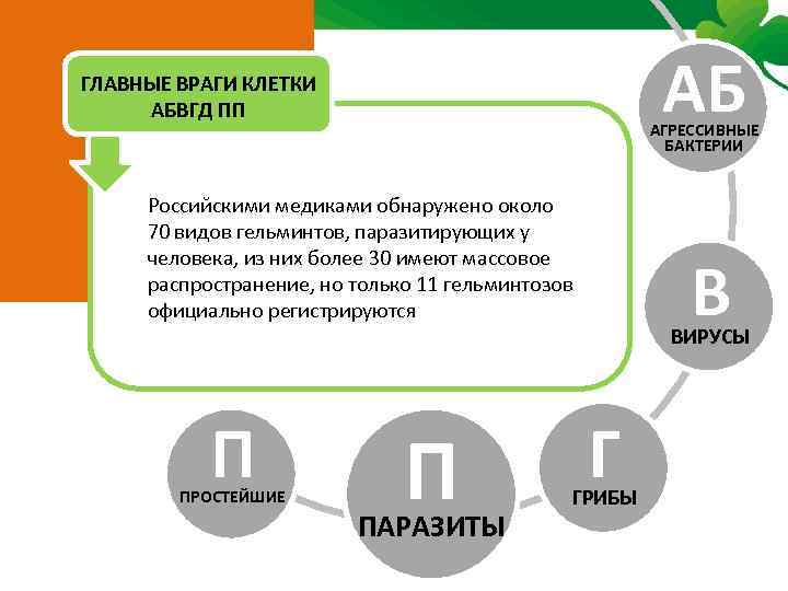 АБ ГЛАВНЫЕ ВРАГИ КЛЕТКИ АБВГД ПП АГРЕССИВНЫЕ БАКТЕРИИ Российскими медиками обнаружено около 70 видов
