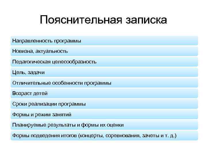 Пояснительная записка Направленность программы Новизна, актуальность Педагогическая целесообразность Цель, задачи Отличительные особенности программы Возраст