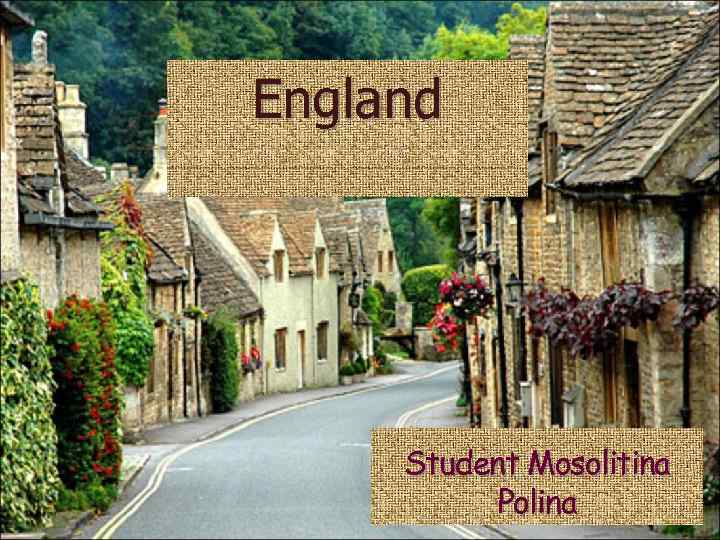 England Student Mosolitina Polina 
