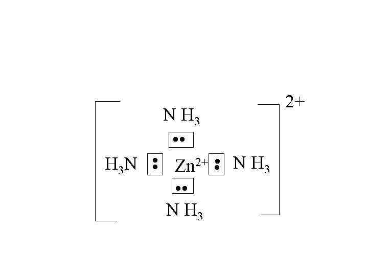  • • H 3 N N H 3 • • Zn 2+ •