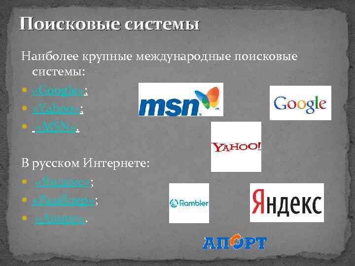 Российская поисковая интернет. Поисковые системы. Известные поисковые системы. Международные поисковые системы. Современные поисковые системы.