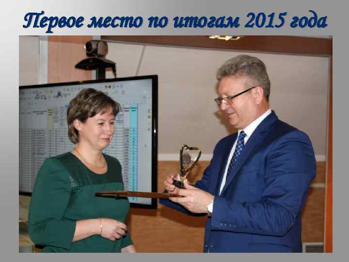 Первое место по итогам 2015 года 