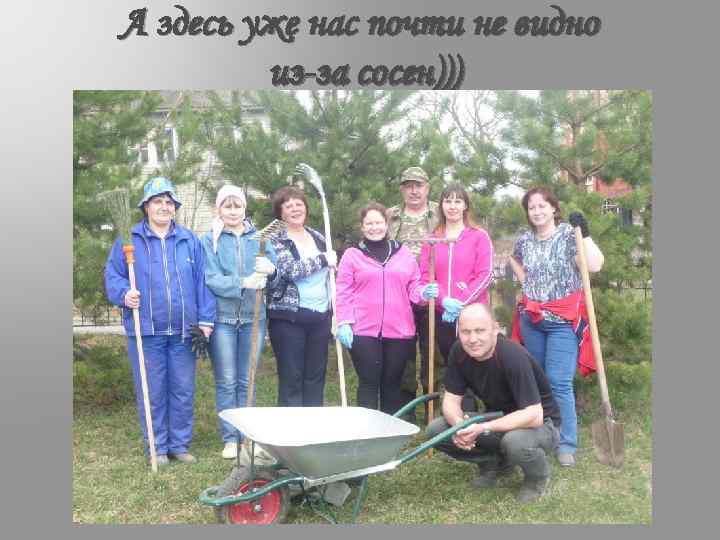 А здесь уже нас почти не видно из-за сосен))) 