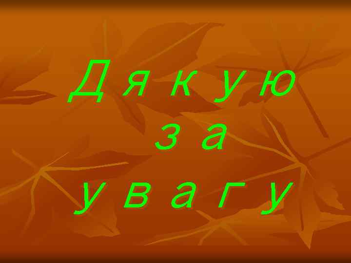 Дякую за увагу 
