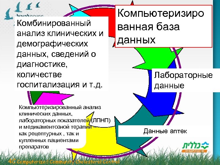 Комбинированный анализ клинических и демографических данных, сведений о диагностике, количестве госпитализация и т. д.
