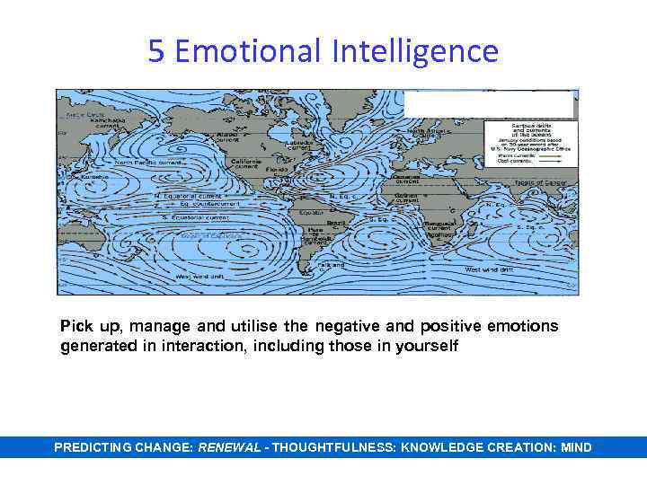 5 Emotional Intelligence Pick up, manage and utilise the negative and positive emotions generated