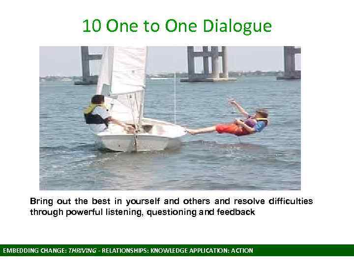 10 One to One Dialogue Bring out the best in yourself and others and