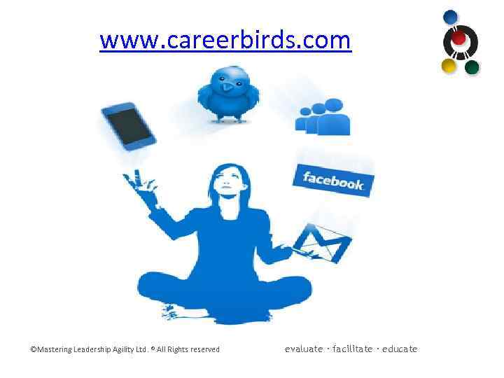 www. careerbirds. com ©Mastering Leadership Agility Ltd. ® All Rights reserved evaluate · facilitate