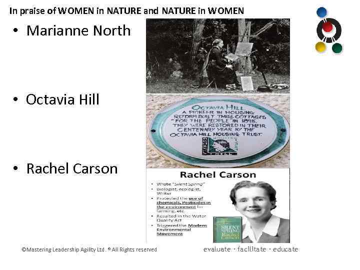 In praise of WOMEN in NATURE and NATURE in WOMEN • Marianne North •