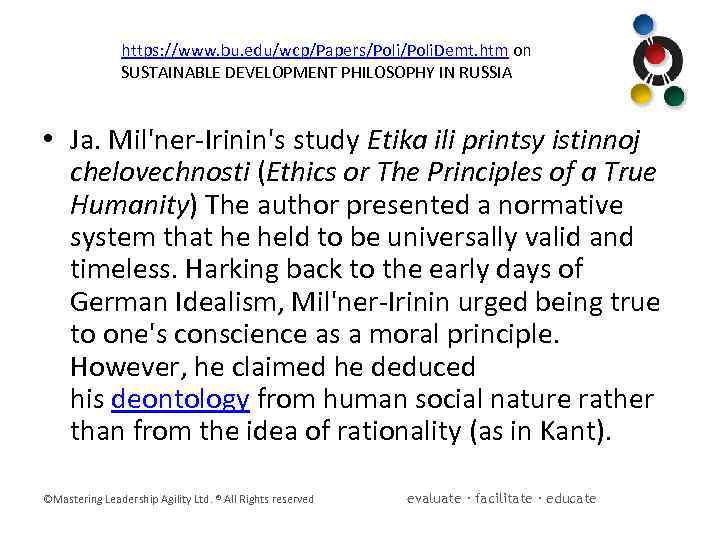 https: //www. bu. edu/wcp/Papers/Poli. Demt. htm on SUSTAINABLE DEVELOPMENT PHILOSOPHY IN RUSSIA • Ja.