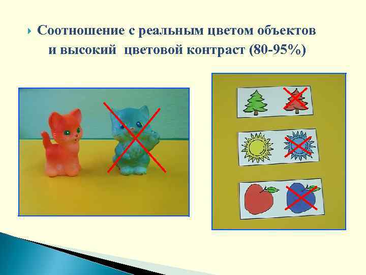  Соотношение с реальным цветом объектов и высокий цветовой контраст (80 -95%) 