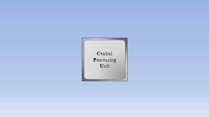 Central Processing Unit 