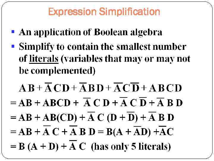 Expression Simplification 