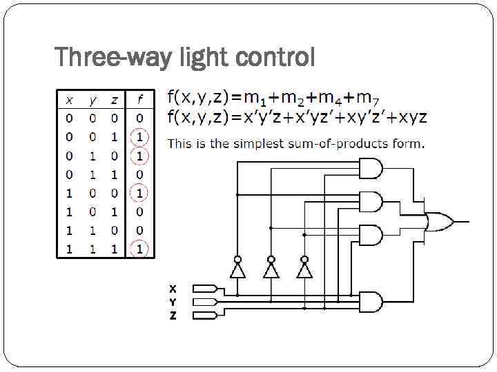 Three-way light control 