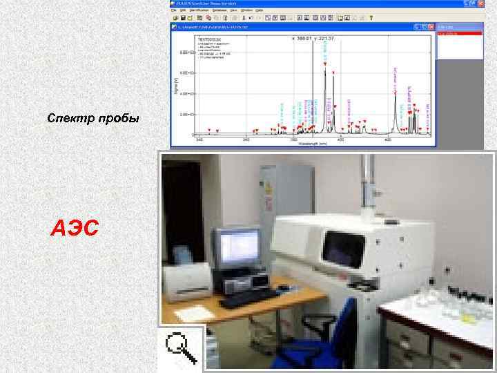 Спектр пробы АЭС 