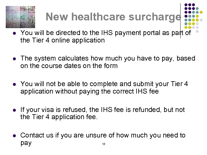 New healthcare surcharge l You will be directed to the IHS payment portal as