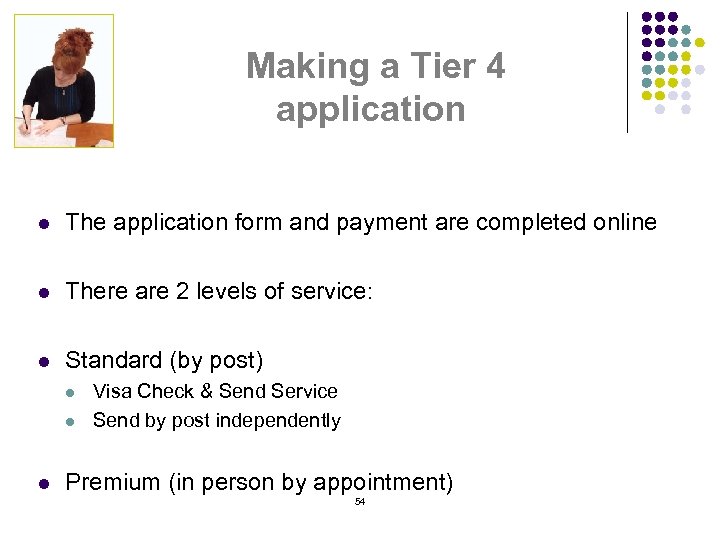 Making a Tier 4 application l The application form and payment are completed online