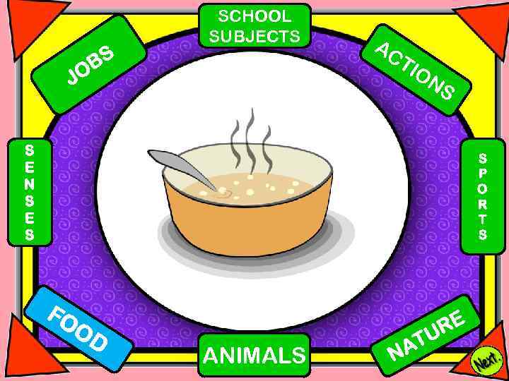 BS O SCHOOL SUBJECTS AC TI O J NS S E N S E