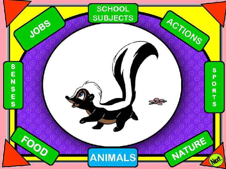 BS O SCHOOL SUBJECTS J AC TI O NS S E N S E