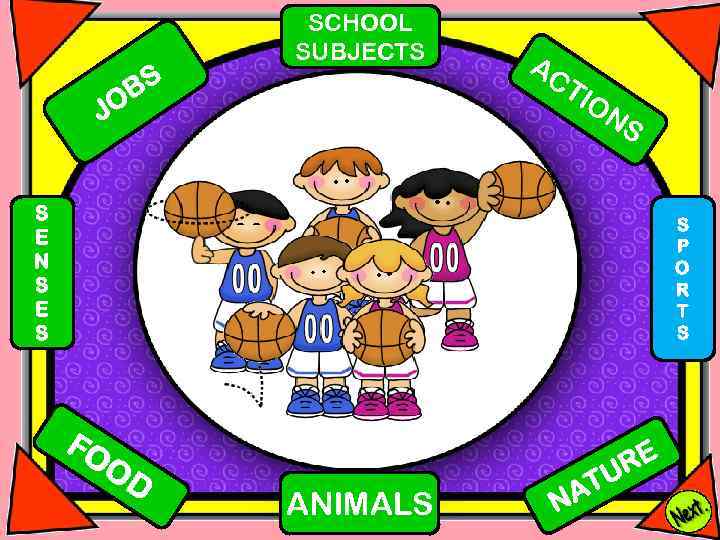 BS O SCHOOL SUBJECTS AC TI O J NS S E N S E