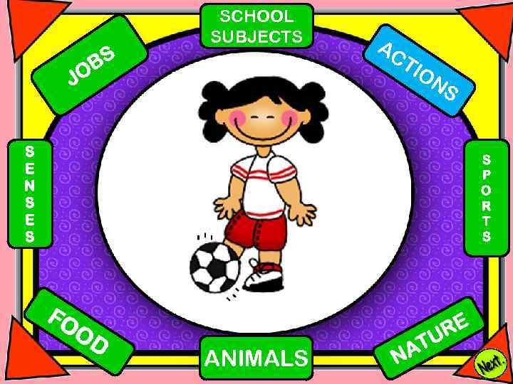 BS O SCHOOL SUBJECTS AC TI O J NS S E N S E