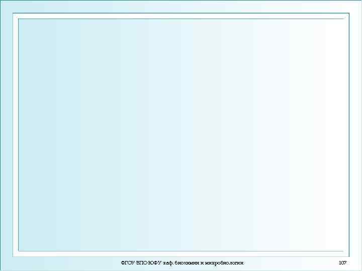 ФГОУ ВПО ЮФУ каф. биохимии и микробиологии 107 