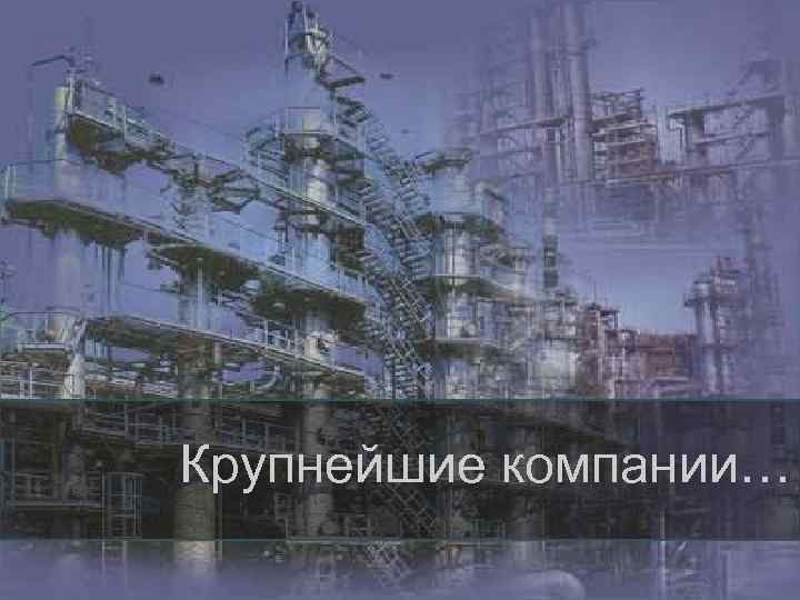 Крупнейшие компании… 