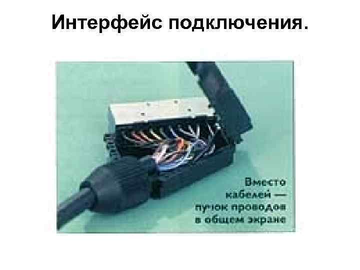 Интерфейс подключения. 