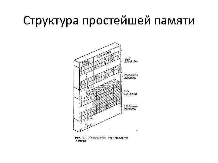 Структура простейшей памяти 