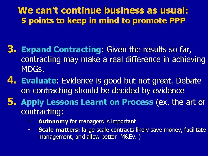 We can’t continue business as usual: 5 points to keep in mind to promote