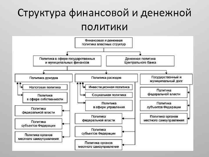 Структура финансовой и денежной политики 