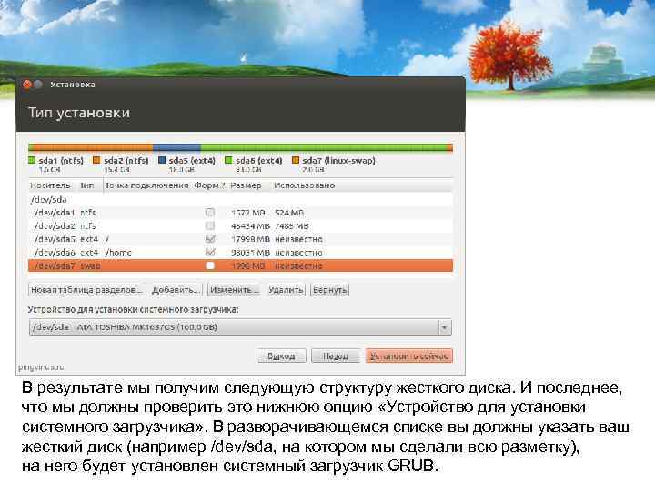 В результате мы получим следующую структуру жесткого диска. И последнее, что мы должны проверить