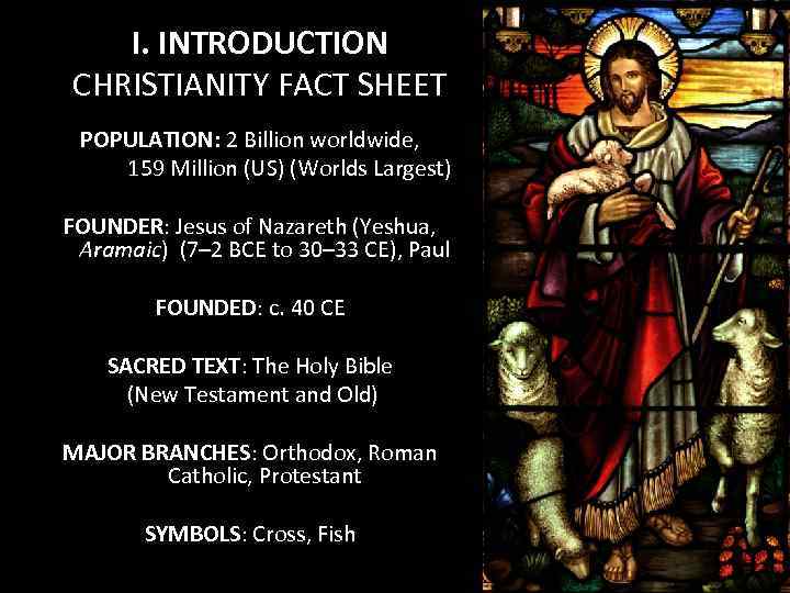 04 27 2015 CHRISTIANITY I INTRODUCTION CHRISTIANITY