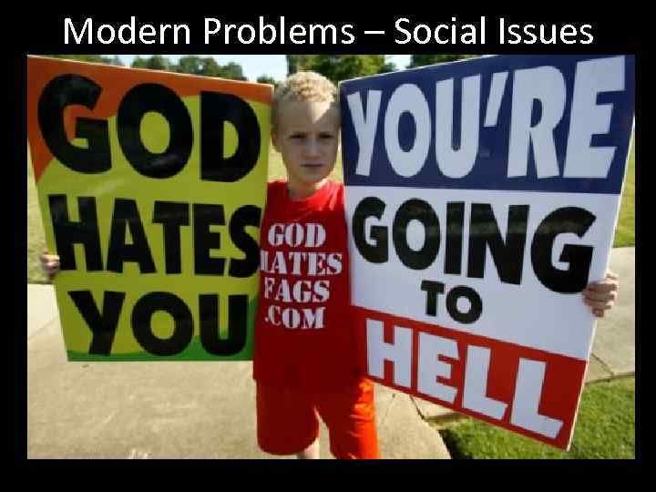 Modern Problems – Social Issues 