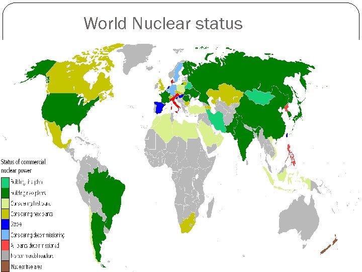 World Nuclear status 