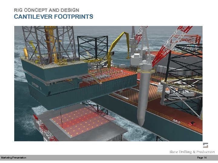 RIG CONCEPT AND DESIGN CANTILEVER FOOTPRINTS Marketing Presentation Page 14 