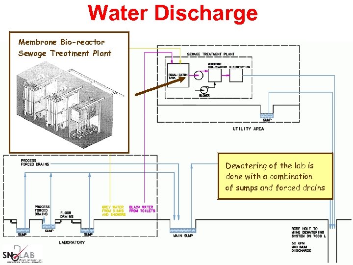 Water Discharge Membrane Bio-reactor Sewage Treatment Plant Dewatering of the lab is done with