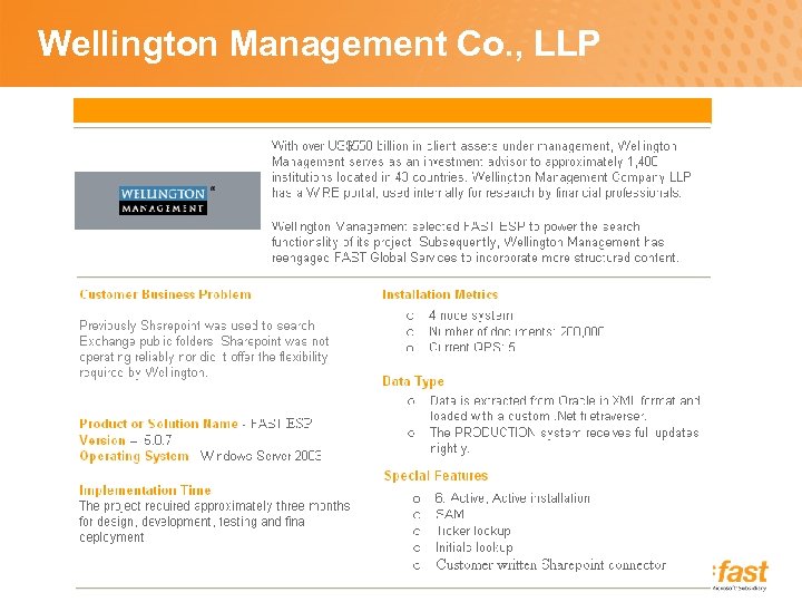 Wellington Management Co. , LLP 