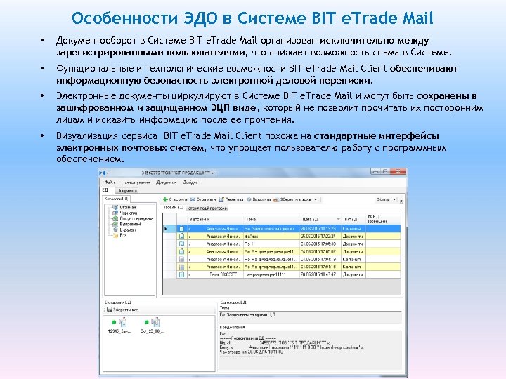 Особенности ЭДО в Системе BIT е. Trade Mail • Документооборот в Системе BIT e.