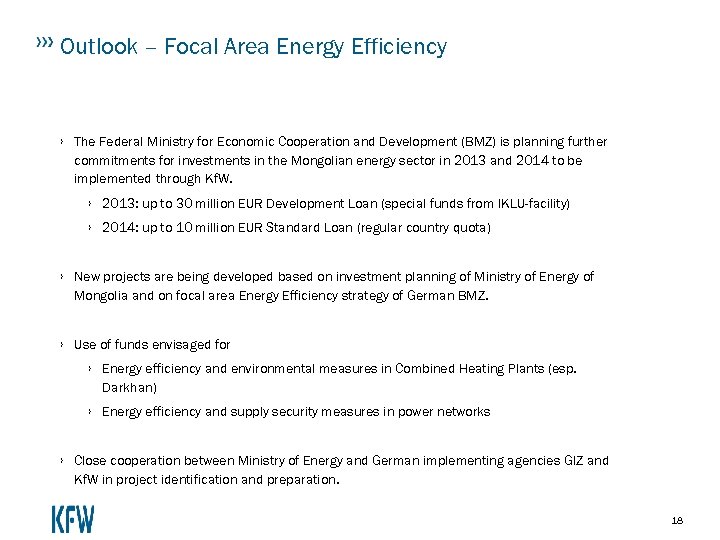 Outlook – Focal Area Energy Efficiency › The Federal Ministry for Economic Cooperation and